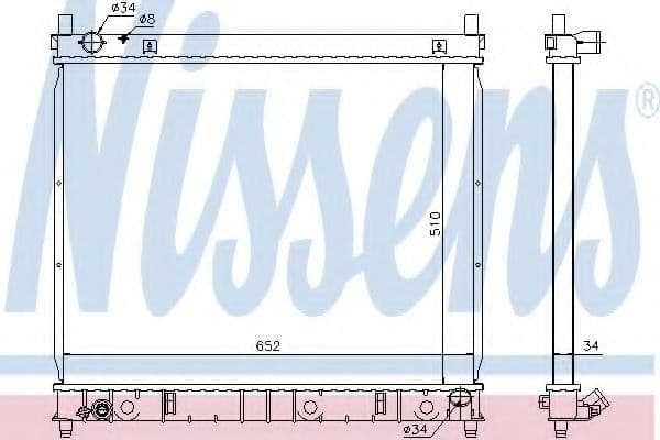 61642 Nissens Радіатор охолодження двигуна