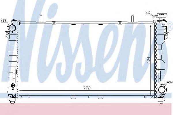 61005 Nissens Радіатор охолодження двигуна