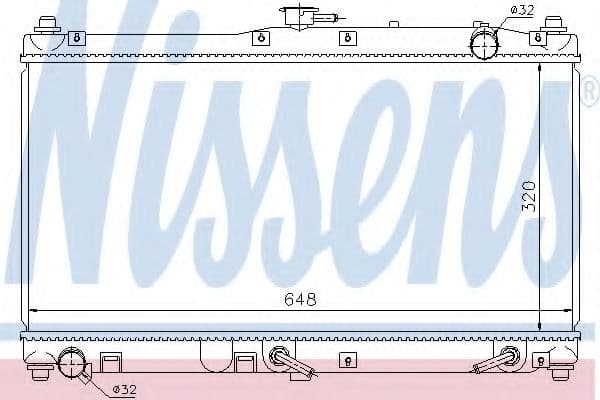 62467 Nissens Радіатор охолодження двигуна для Mazda MX-5