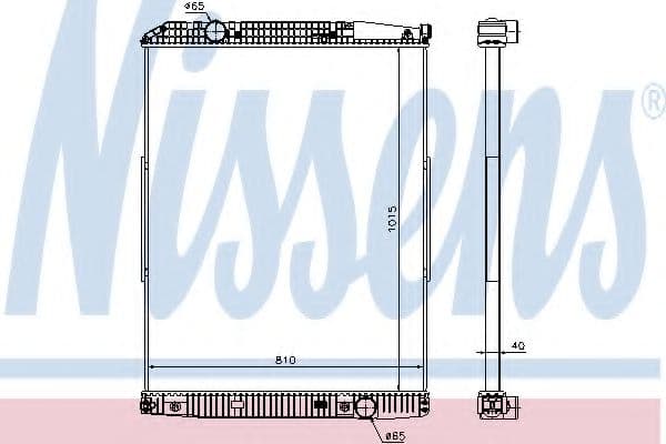 627910 Nissens Радіатор охолодження двигуна
