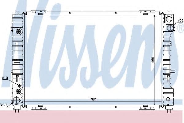62003 Nissens Радіатор охолодження двигуна