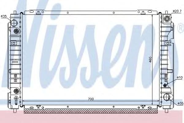 62004 Nissens Радиатор охлаждения двигателя