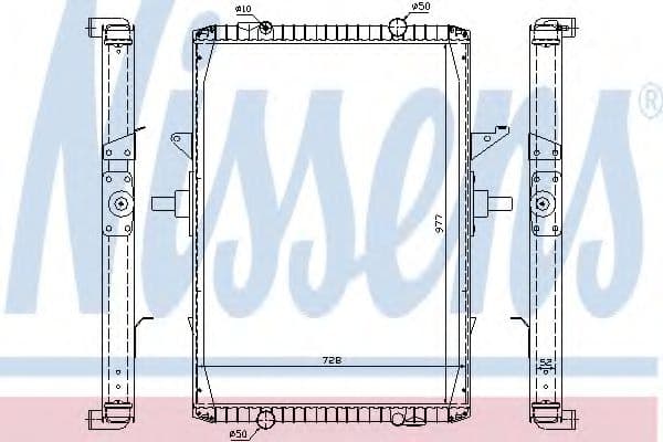 63775A Nissens Радиатор охлаждения двигателя