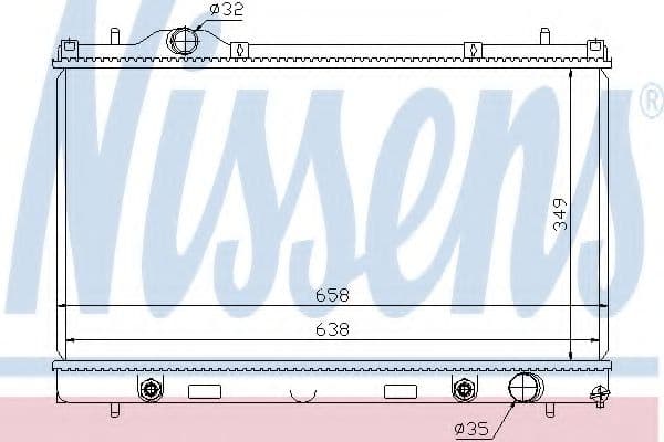 69210 Nissens Радиатор охлаждения двигателя