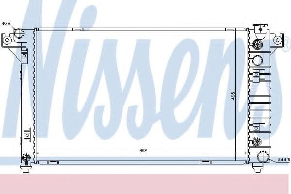 69208 Nissens Радіатор охолодження двигуна для Dodge Ram
