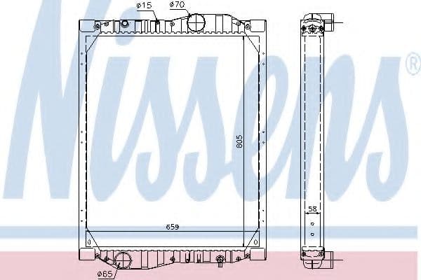 69609 Nissens Радіатор охолодження двигуна