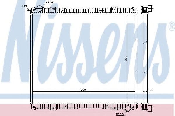 640670 Nissens Радіатор охолодження двигуна