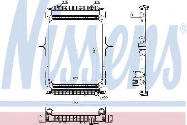 63785 Nissens Радіатор охолодження двигуна