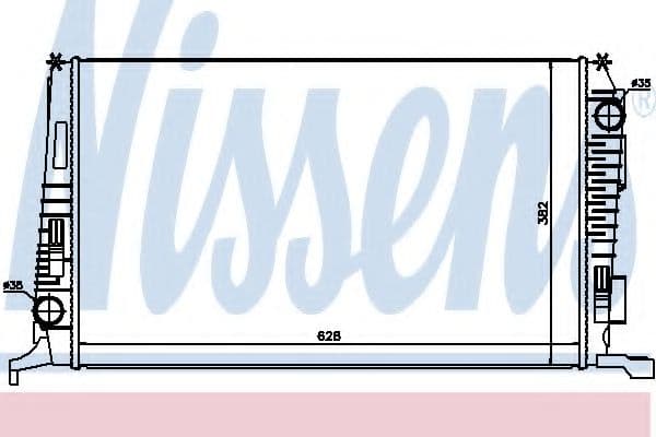 637614 Nissens Радіатор охолодження двигуна
