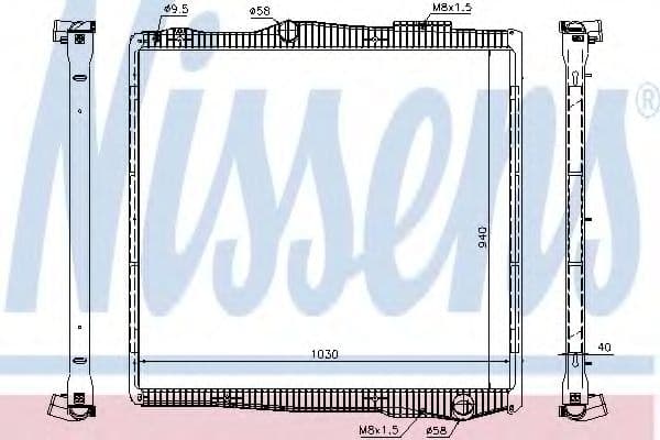 67290 Nissens Радіатор охолодження двигуна