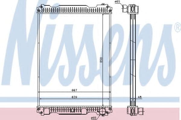 633350 Nissens Радіатор охолодження двигуна