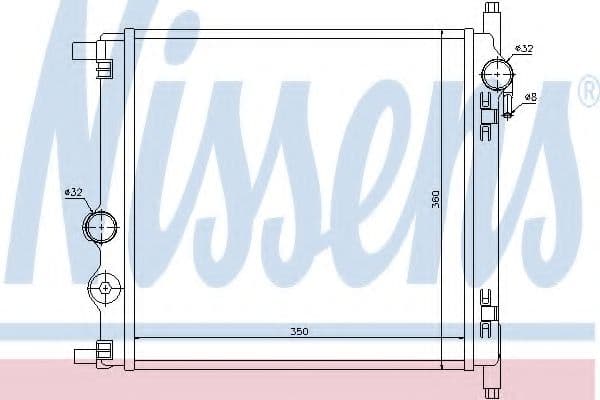 65300 Nissens Радіатор охолодження двигуна