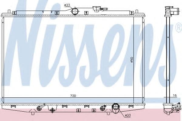 681385 Nissens Радиатор охлаждения двигателя для Honda Shuttle