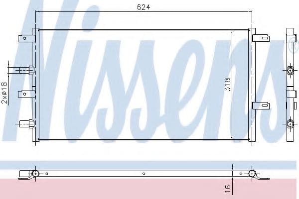 61966 Nissens Радіатор охолодження двигуна