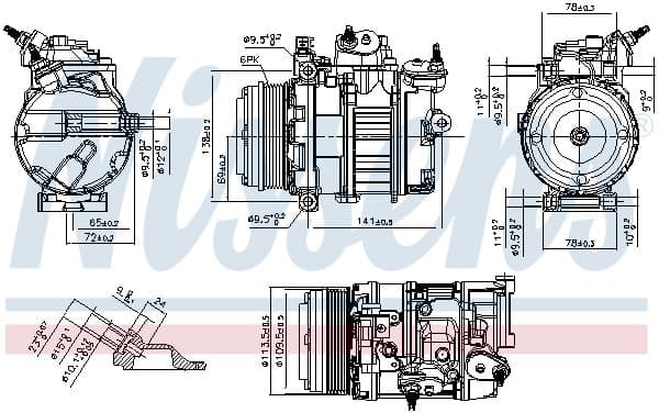 891106 Nissens Компрессор кондиционера