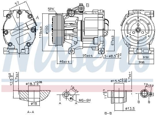 89405 Nissens Компрессор кондиционера
