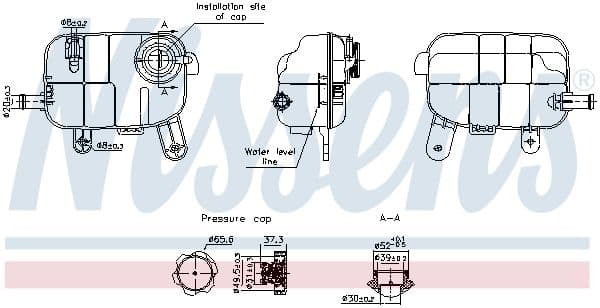 996378 Nissens Бачок охлаждающей жидкости