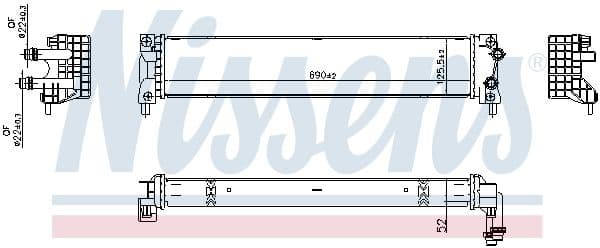 607179 Nissens Радиатор охлаждения двигателя