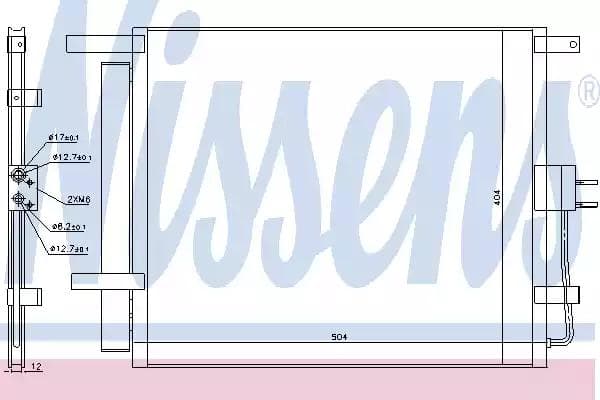 940218 Nissens Радіатор кондиціонера для Kia Soul