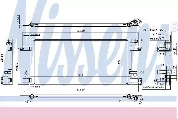 940376 Nissens Радіатор кондиціонера