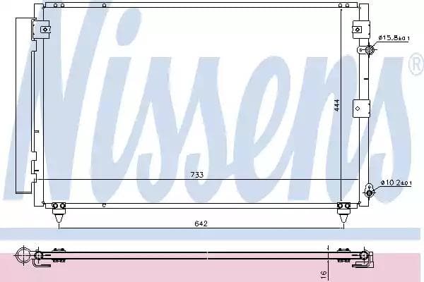 940433 Nissens Радіатор кондиціонера для Lexus LS