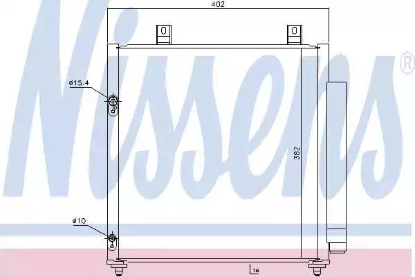 940447 Nissens Радіатор кондиціонера для Mitsubishi Mirage