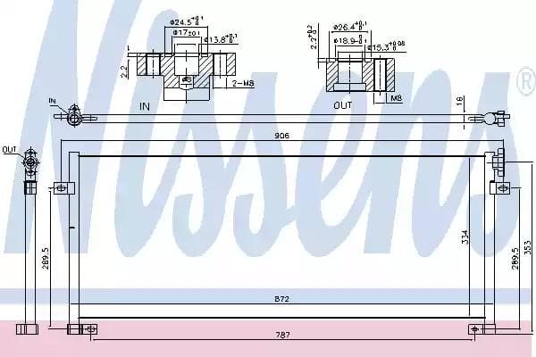 940493 Nissens Радіатор кондиціонера