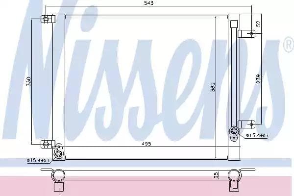 940542 Nissens Радіатор кондиціонера