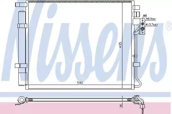 940594 Nissens Радіатор кондиціонера для Kia Sorento