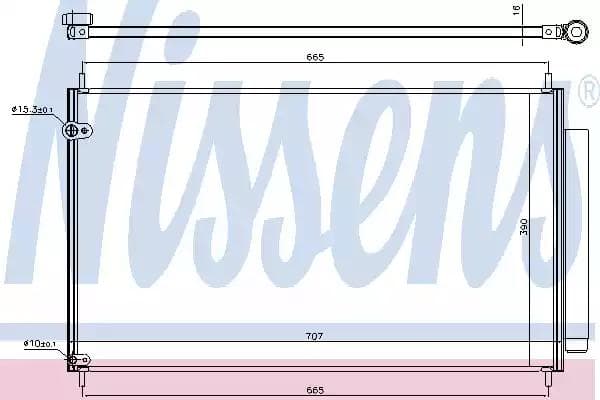 940609 Nissens Радіатор кондиціонера