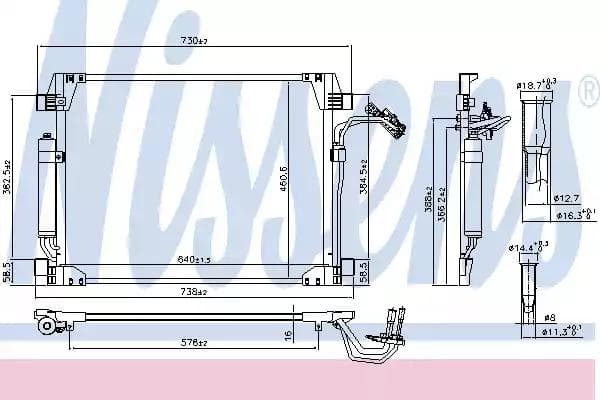 940622 Nissens Радіатор кондиціонера