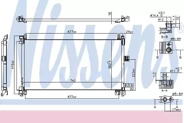 940656 Nissens Радіатор кондиціонера