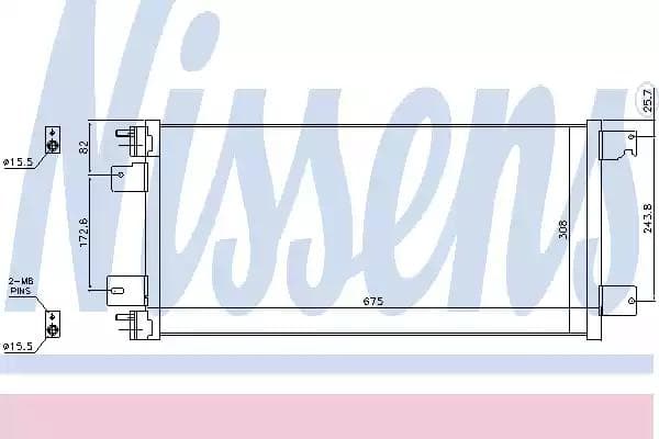 940701 Nissens Радіатор кондиціонера
