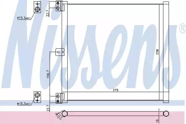 940703 Nissens Радіатор кондиціонера