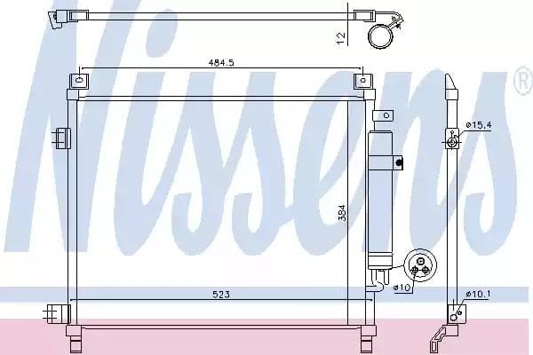 940788 Nissens Радіатор кондиціонера для Nissan Note