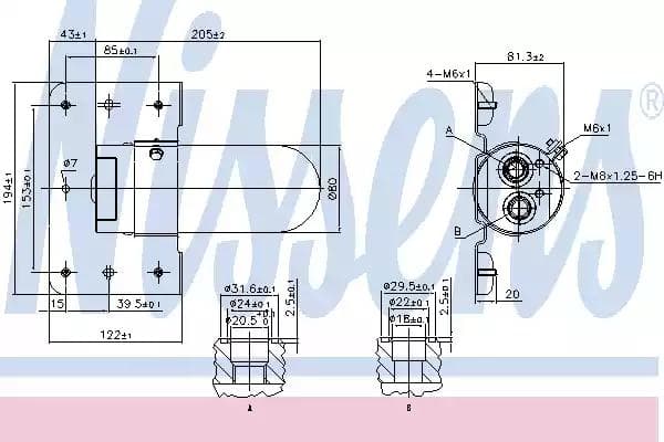 95508 Nissens Осушитель кондиционера