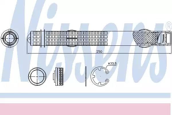 95581 Nissens Осушитель кондиционера