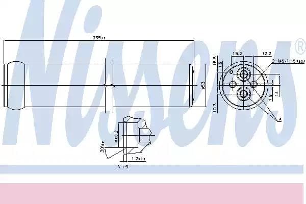 95587 Nissens Осушувач кондиціонера для Suzuki Swift