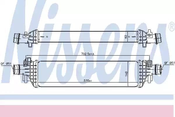 96173 Nissens Інтеркулер