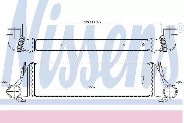 96388 Nissens Інтеркулер для BMW X5