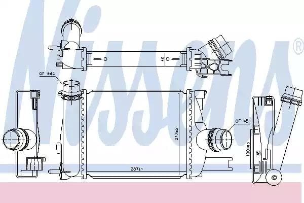 96328 Nissens Интеркулер