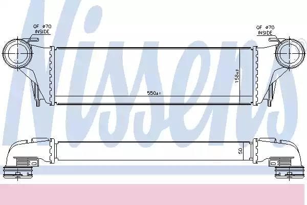 96387 Nissens Інтеркулер для BMW X5