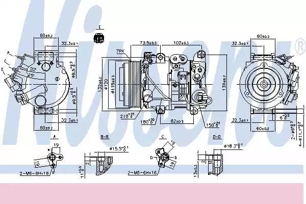 890158 Nissens Компресор кондиціонера