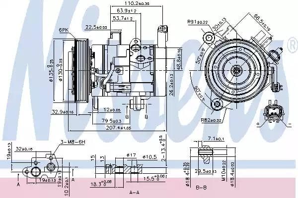 890159 Nissens Компресор кондиціонера