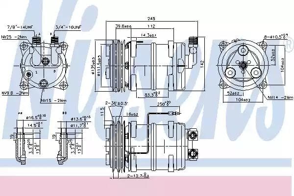 89321 Nissens Компрессор кондиционера