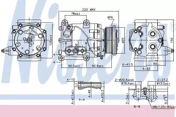 89365 Nissens Компресор кондиціонера