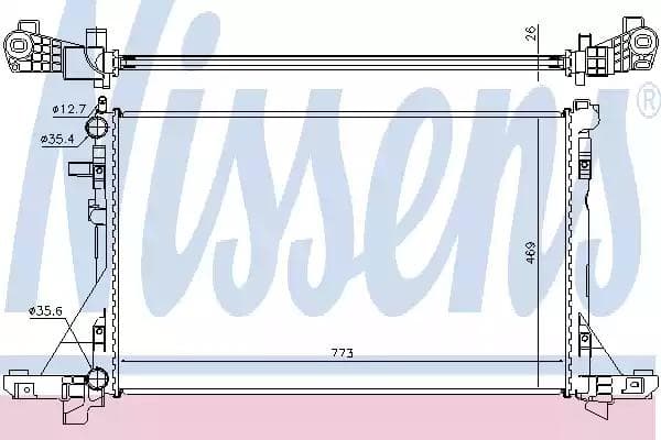630732 Nissens Радіатор охолодження двигуна