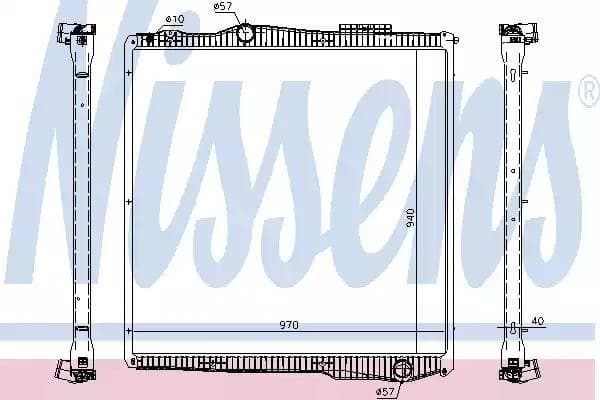 67291 Nissens Радиатор охлаждения двигателя
