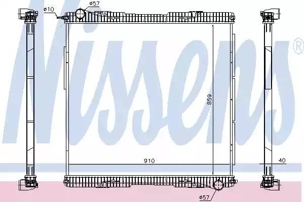 672920 Nissens Радиатор охлаждения двигателя
