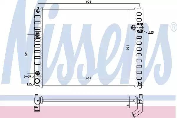 681208 Nissens Радіатор охолодження двигуна